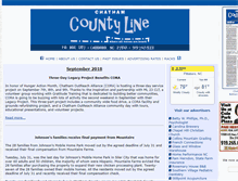 Tablet Screenshot of chathamcountyline.org